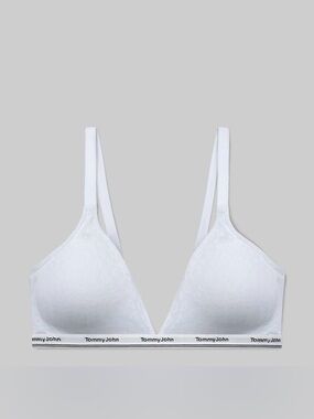 NWT Tommy John White Wireless Lace Triangle Bralette